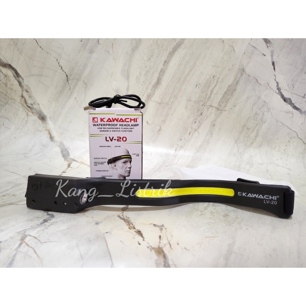 Senter Kepala Kawachi Sensor Gerak Waterproof LV-20