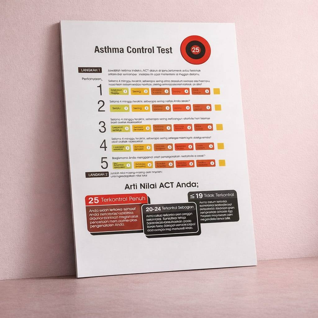 Poster ACT - Asthma Control Test _ Poster Asma - Poster Murah
