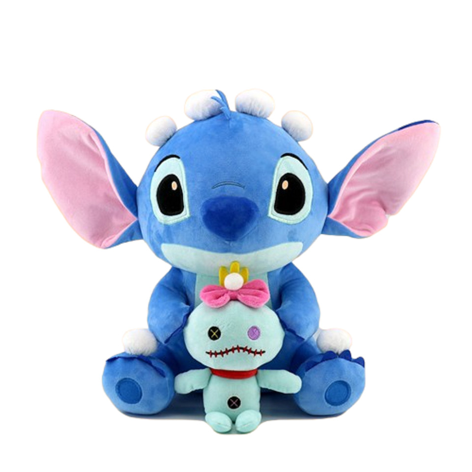 2025 SNEY Lilo & Stit Plush Toys Pink Lilo Blue Stit Stuffed Plush Dolls Pent Toys Models Cute Boy G