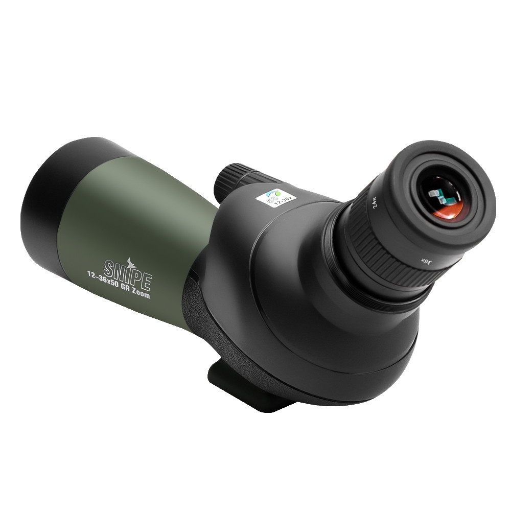 TRV 12-36x50 HD Spotting Scope Powerful Monocular Zoom Telescope BAK4 Prism Waterproof for Birdwatin