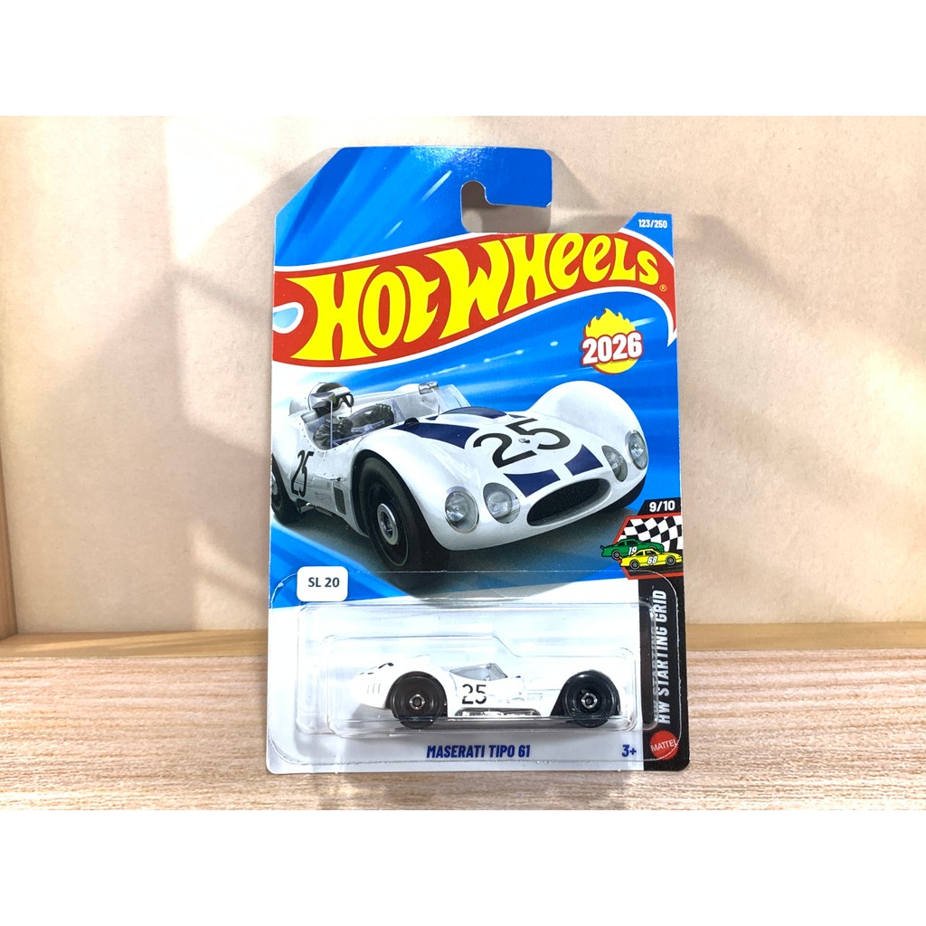 HOT WHEELS MASERATI TIPO 61TAMPO 25 PUTIH LOT F 1.64 DIECAST HOTWHEELS