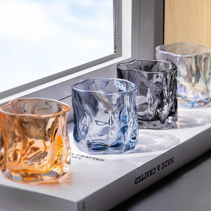 Gelas Whisky Rock Glass 190ml Desain Jepang Chromatic – Kaca Kristal Premium, Cocok untuk Whisky, Co
