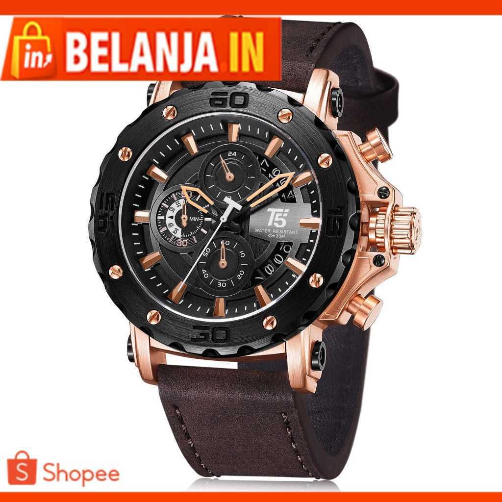 Jam Tangan Pria T5 3641 x T5 3703 Original Chronograph