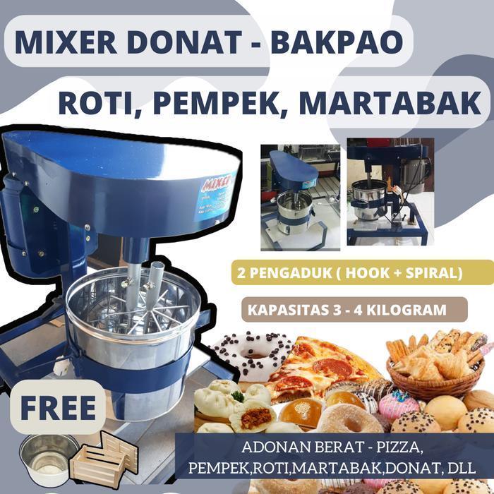 Mixer Pengaduk Kue - Harga Mixer Kue Berat - Mixer Donat Rakitan Penga