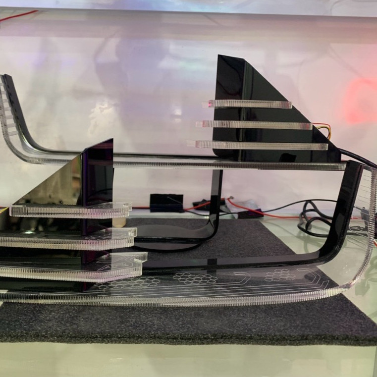 Slimframe.id Cipta Marga Slim Frame Avanza Lama 2004-2010 Akrilik 6mm RGB LED | Alis Lampu Stop Cust