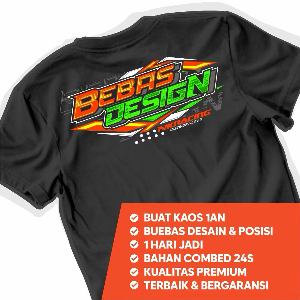 KAOS CUSTOM RACING KAOS BENGKEL CUSTOM RACING BEBAS DESAIN