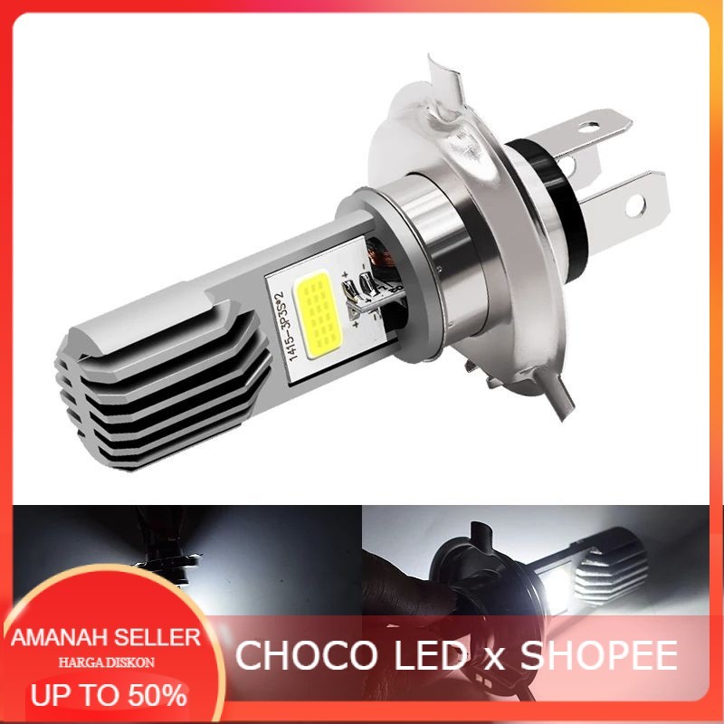 LAMPU LED MOTOR H4 AC DC COB CHIP TYTO ORIGINAL