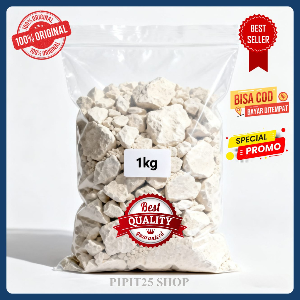 [PIT]Batu gamping aktif 1kg batu kapur gamping / kapur sirih