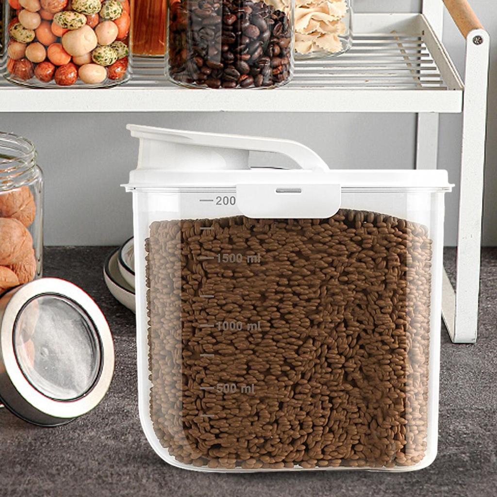 Dog Food Storage Container Airtight Dog Food Storage Container 2L Bucket Canister For Rice Flour Kit