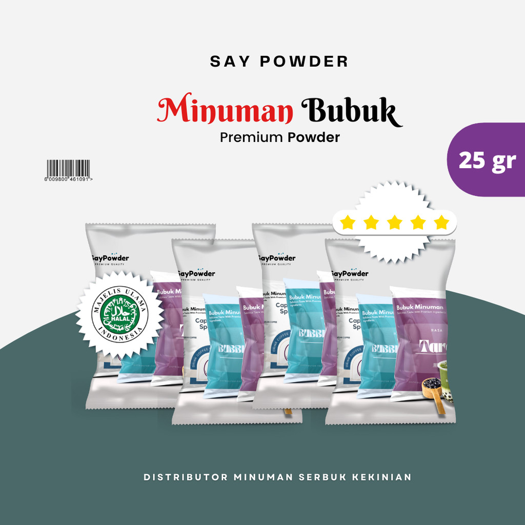 Bubuk Minuman Premium 25 Gram Serbuk Minuman Kekinian Powder Minuman Serbuk Minuman