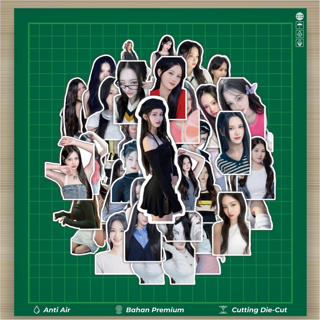 HOT 50 PCS KOMA MAYU (tripleS) Stiker Fashion Cars Decal Dingin Kartu Album Custom Vinyl Anti Air- S