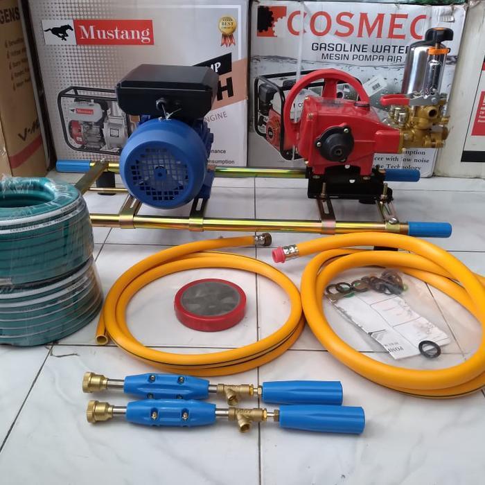 (Khusus Gosend)Mesin steam cuci motor mobil dinamo listrik siap pake