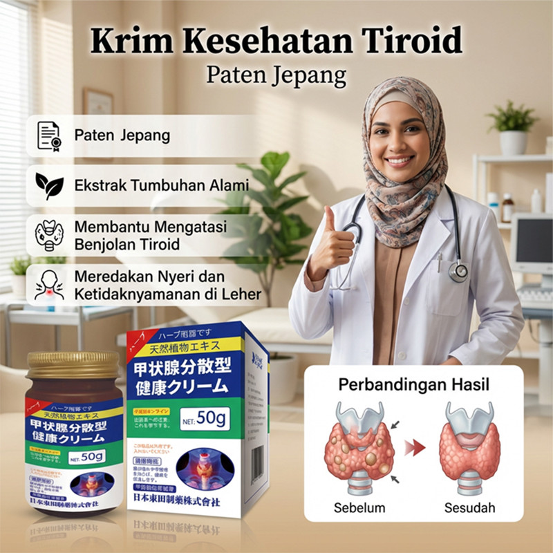 [Beli 2 Gratis 2]Salep Reduksi Benjolan Tiroid Pereda Nyeri/Salep Perawatan Benjolan Tiroid Anti Nye