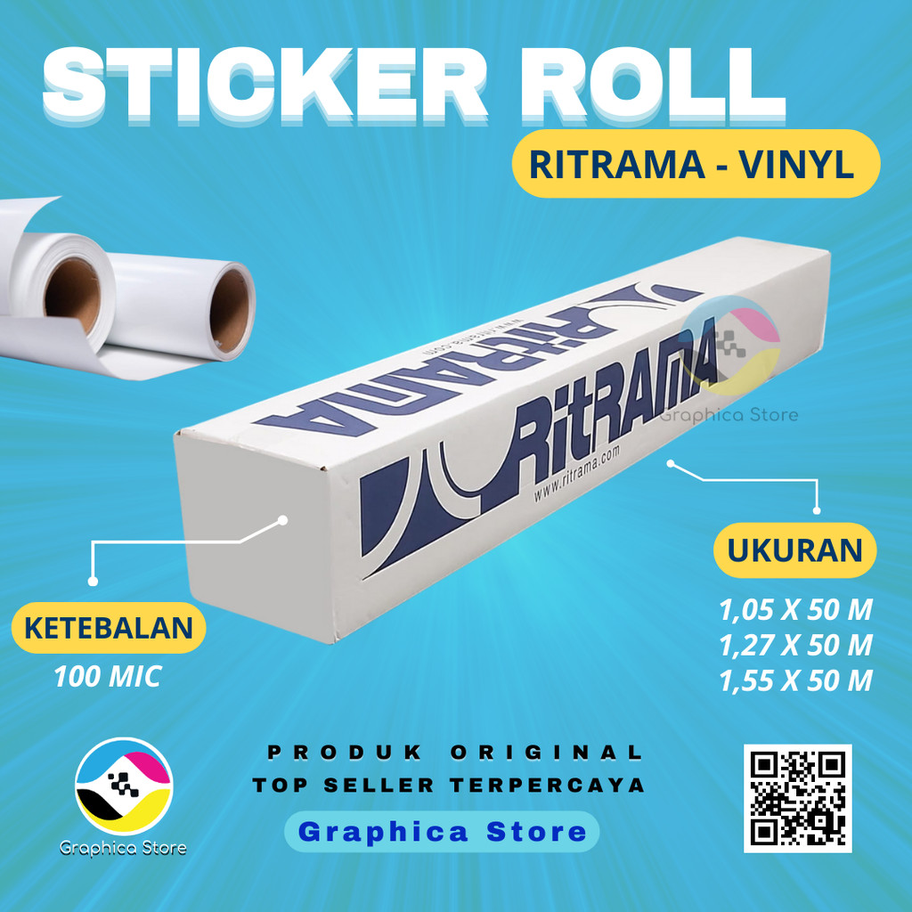 Sticker Vinyl RITRAMA - Sticker Branding Mobil, Stiker Branding, Stiker Roll Vinyl Wrapping.