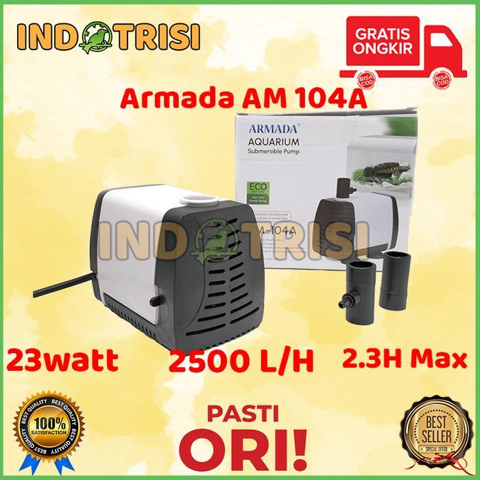 Mesin Pompa Aquarium Filter Akuarium Kolam ARMADA 104 AM-104 Low Watt - Armada 104