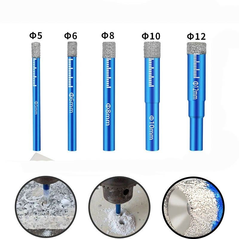 Mata Bor Diamond Holesaw 5pcs Mata Bor Keramik Set Hole Saw Kaca Mata Bor Untuk Kaca