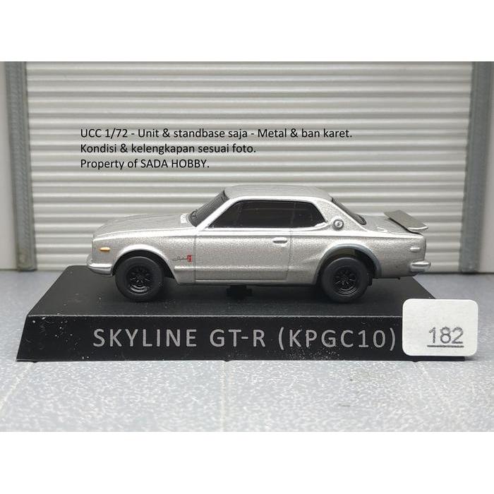 Diecast UCC 1/72 Nissan Skyline 2000GT-R  KPGC10 Hakosuka Silver SBAtoys