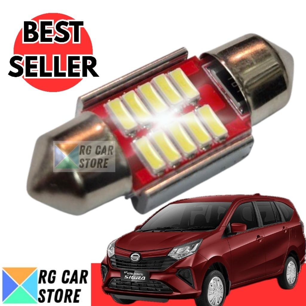 Lampu Plafon Mobil Sigra LED Dajjal Interior 10 Mata Super Terang Garansi 1 Tahun