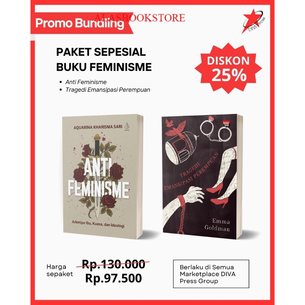 DIVA Press Paket Buku Feminisme: Antifeminisme & Tragedi Emansipasi Perempuan