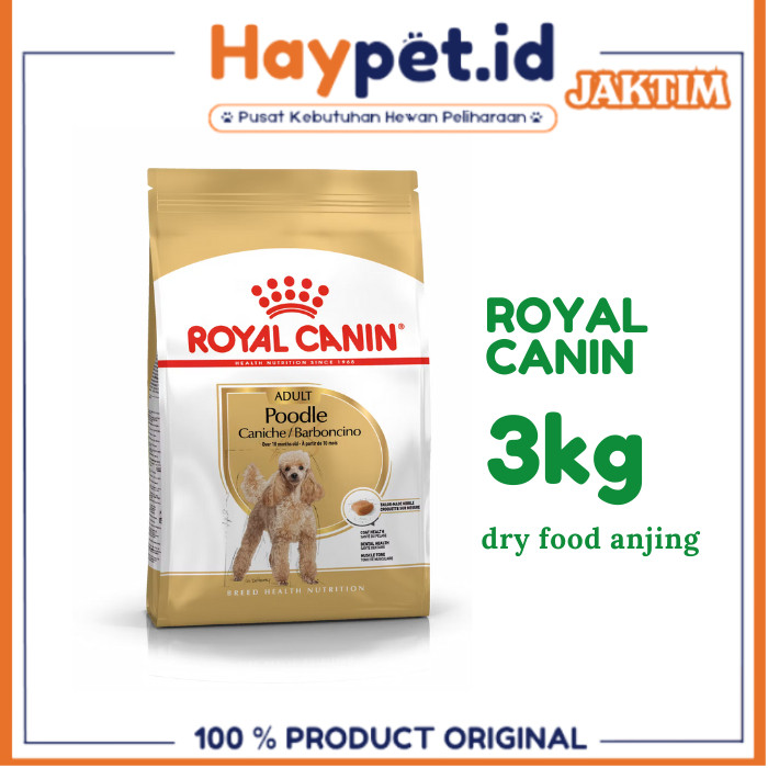 Royal Canin Poodle Adult 3kg makanan anjing poodle