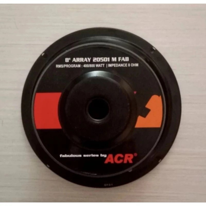 SPEAKER ACR FABULOUS 8 INCH 20501 WOOFER / SPEAKER FABULOUS 8 INCH ARRAY 20501 FULL MIDDLE BODY (FRE