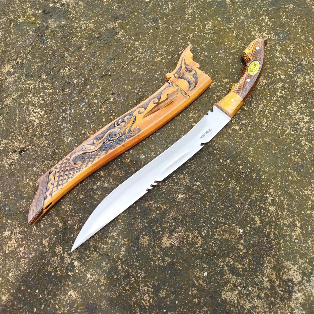 PERKAKAS SUKABUMI GOLOK CIBATU ASLI GOLOK ZELSA UKIR ASLI BAJA PER 100% REAL PICK 35CM FULL TANG BAJ