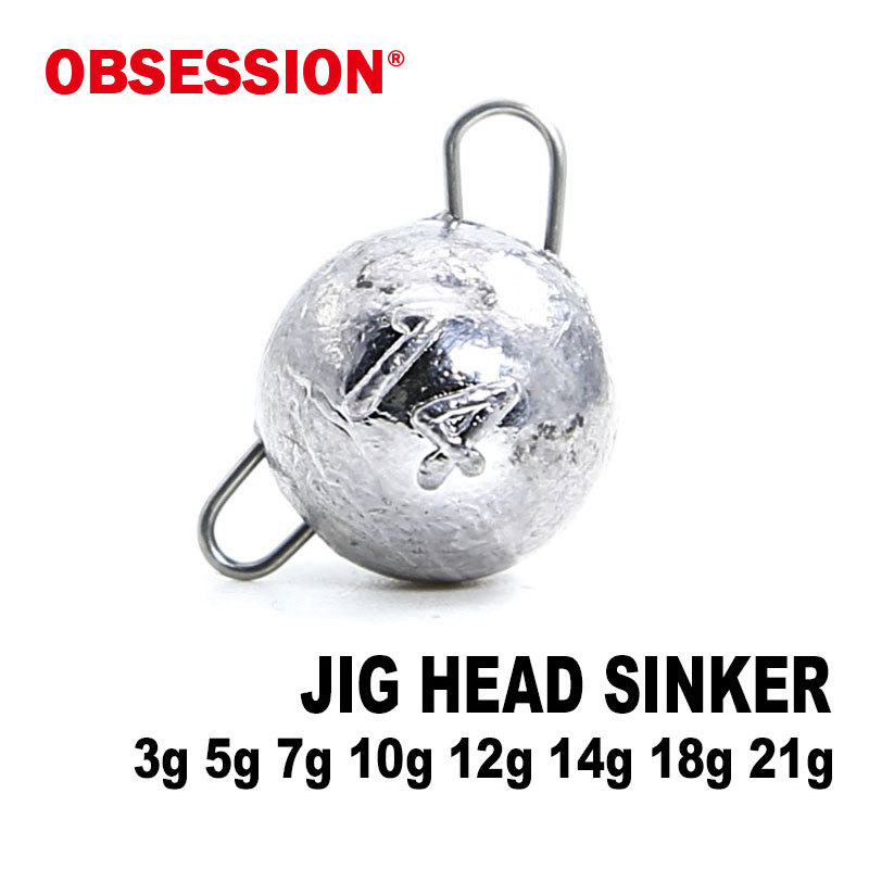 OBSESSION A020 3g-21g Fishing Cheburashka Sinker Fishing Accesories Jig Round Head Bullet Weight Sof