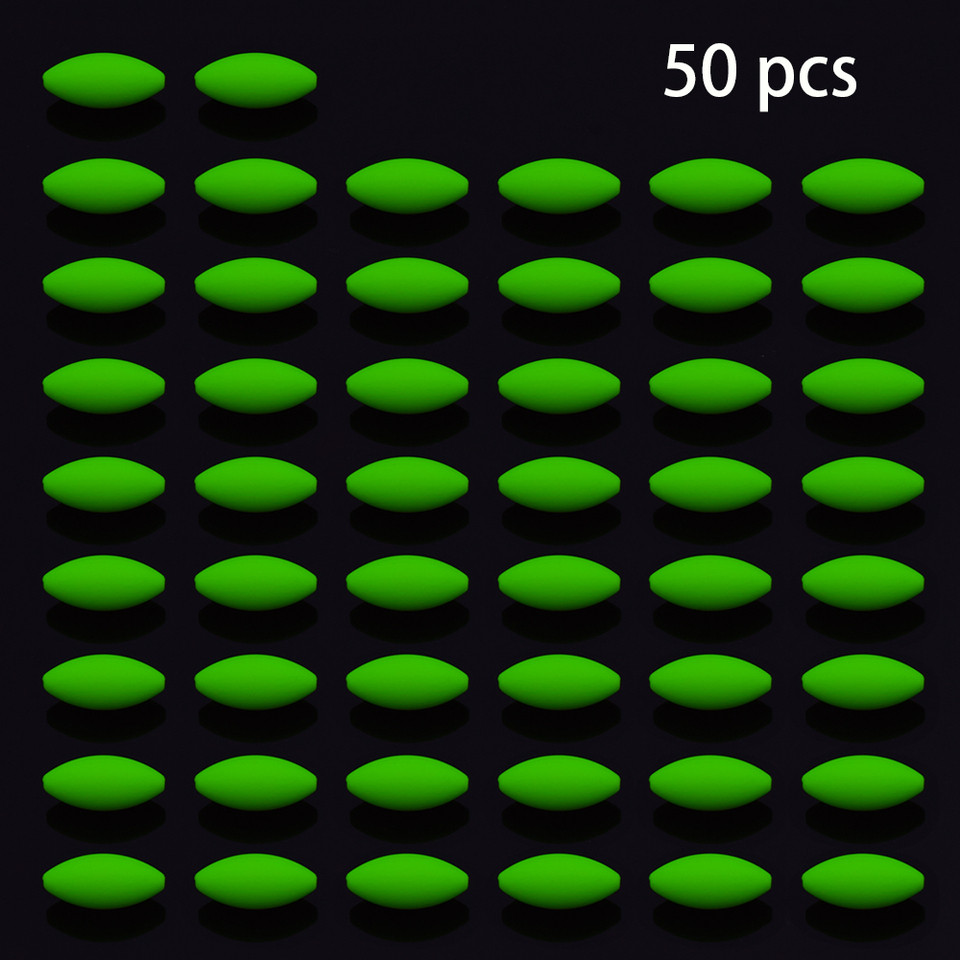 50 pieces of high-quality foam fishing buoys, olive fishing buoys, high-quality fishing line accesso