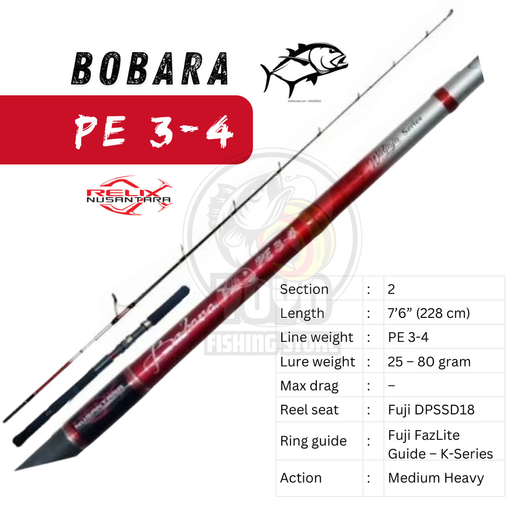 Joran Poping Bobara PE 3-4 Relix Nusantara