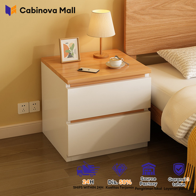 Meja Nakas Lemari Nakas Kecil Meja Kamar Kecil Aesthetic Meja Laci Susun Kayu Meja Sudut Minimalis
