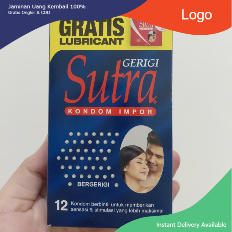 SUTRA KONDOM IMPOR GERIGI VARIAN BIRU ISI 12 PCS + 4 PCS LUBRICANT - TEKSTUR GERIGI, AMAN, LEMBUT DA