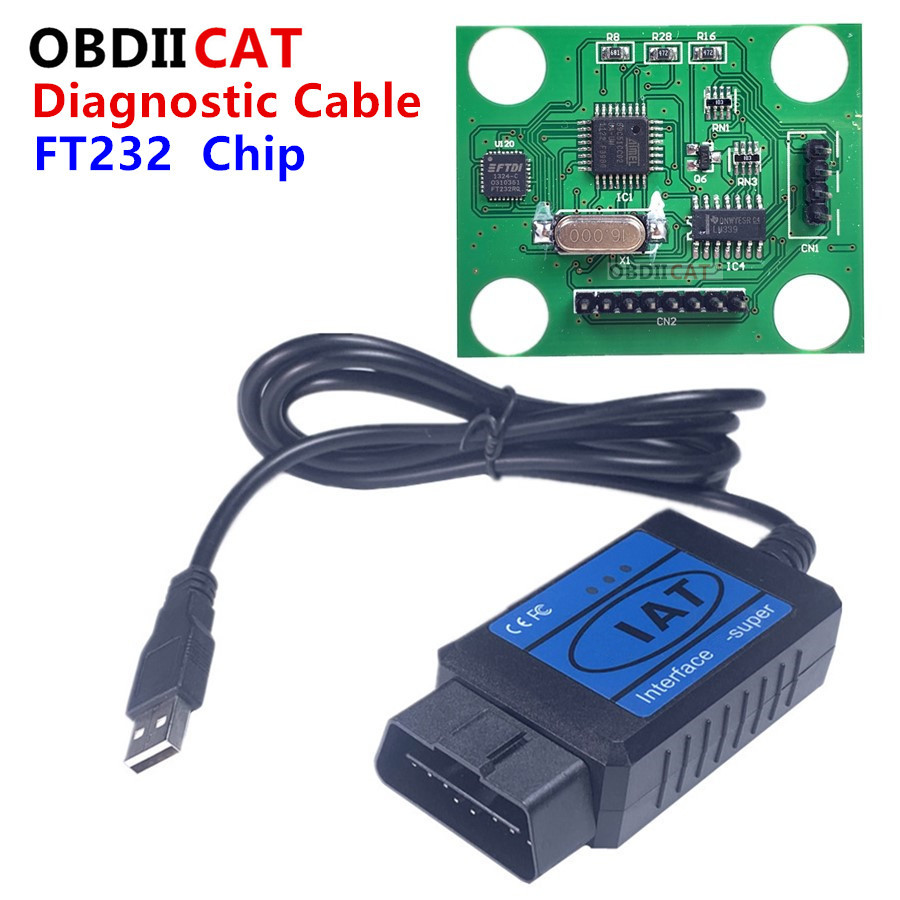 OBDIICAT For Fiat Scanner OBD/ OBD2  F-Super Interface USB Scan Tool