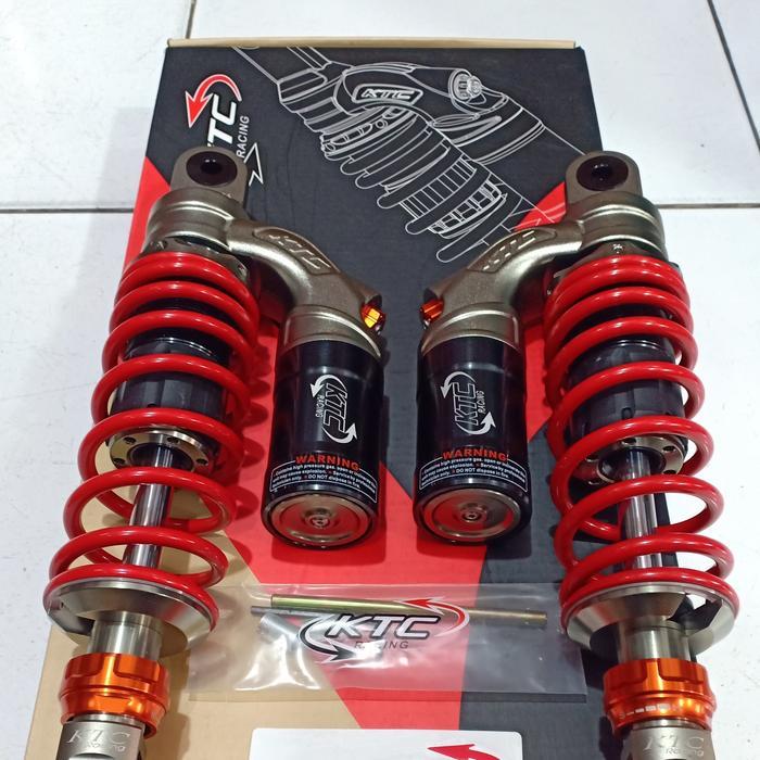 shock ktc racing evo series 320mm black red rx king 135/ shockbreaker - Merah