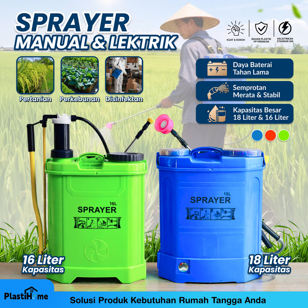 Sprayer Manual 16 Liter Kuat – Alat Semprot Tanaman & Pupuk | Sprayer Kebun Murah