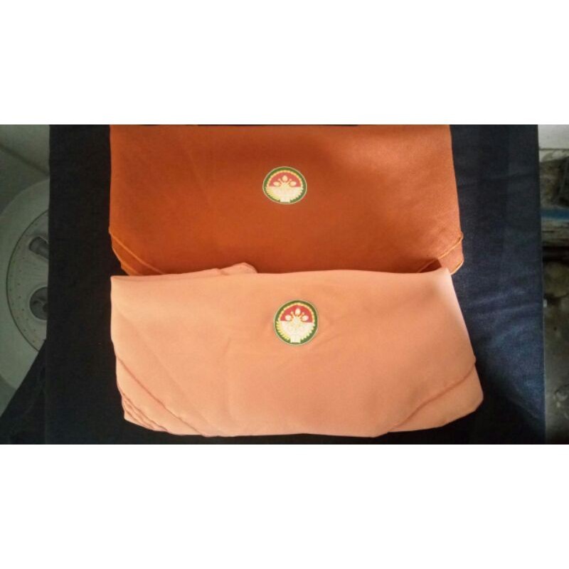 Hijab Seragam Dharma Wanita Persatuan (DWP) plus logo sablon