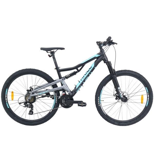 Thrill Oust Comp Sepeda Gunung 27.5 Inci - HITAM ABU TOSCA, 16