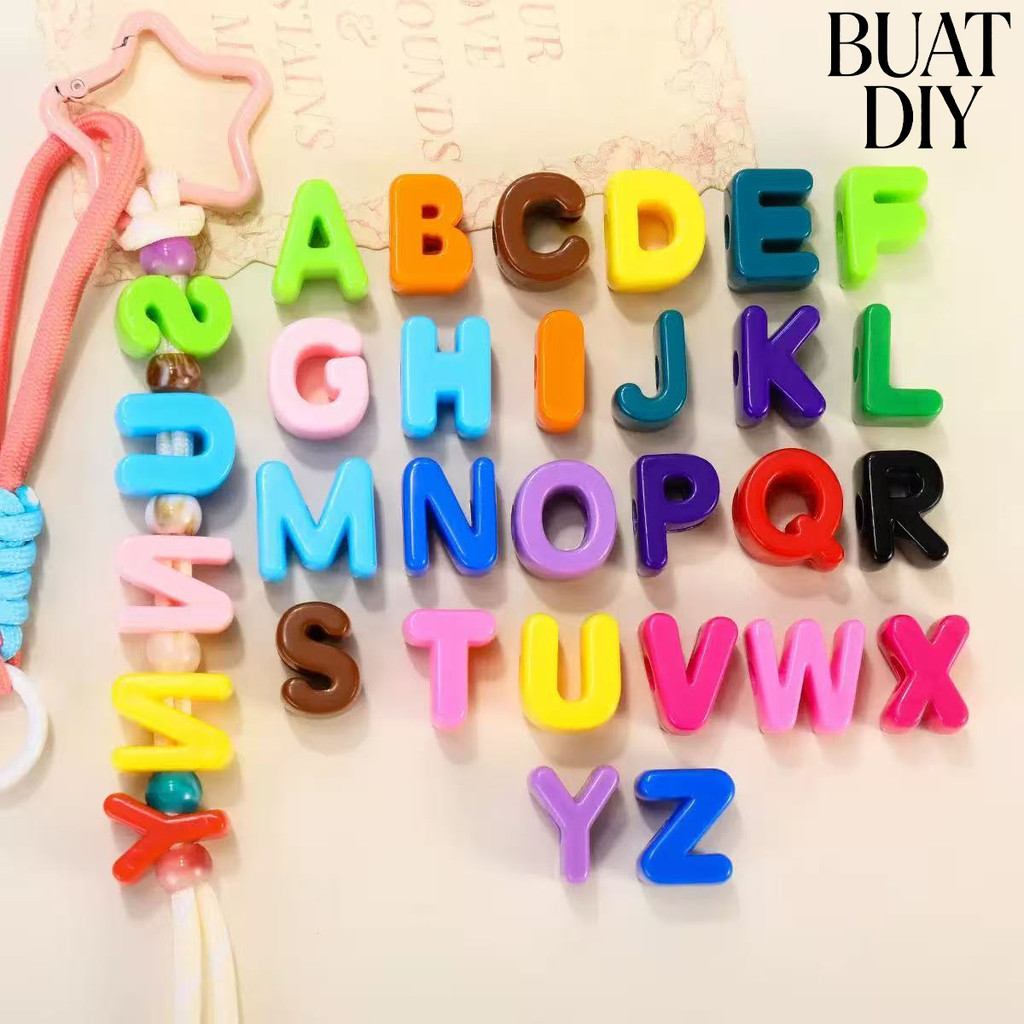 1PCS Manik huruf |Manik manik huruf |Manik huruf besar |beads huruf |Manik Luxury 3D Huruf  - 26 hur