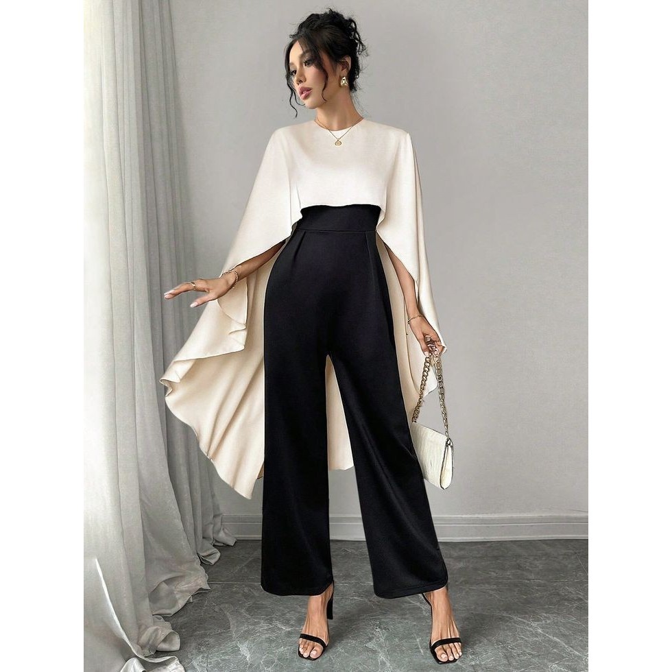 Kay Outer Wanita Bridal  Cape Satin Panjang belakang 1m -NS538