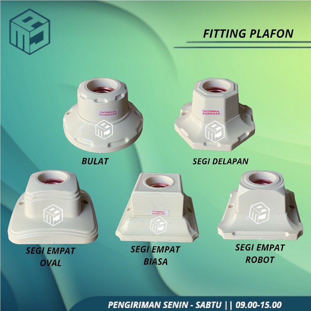 Rumah lampu Fitting Plafon paxton