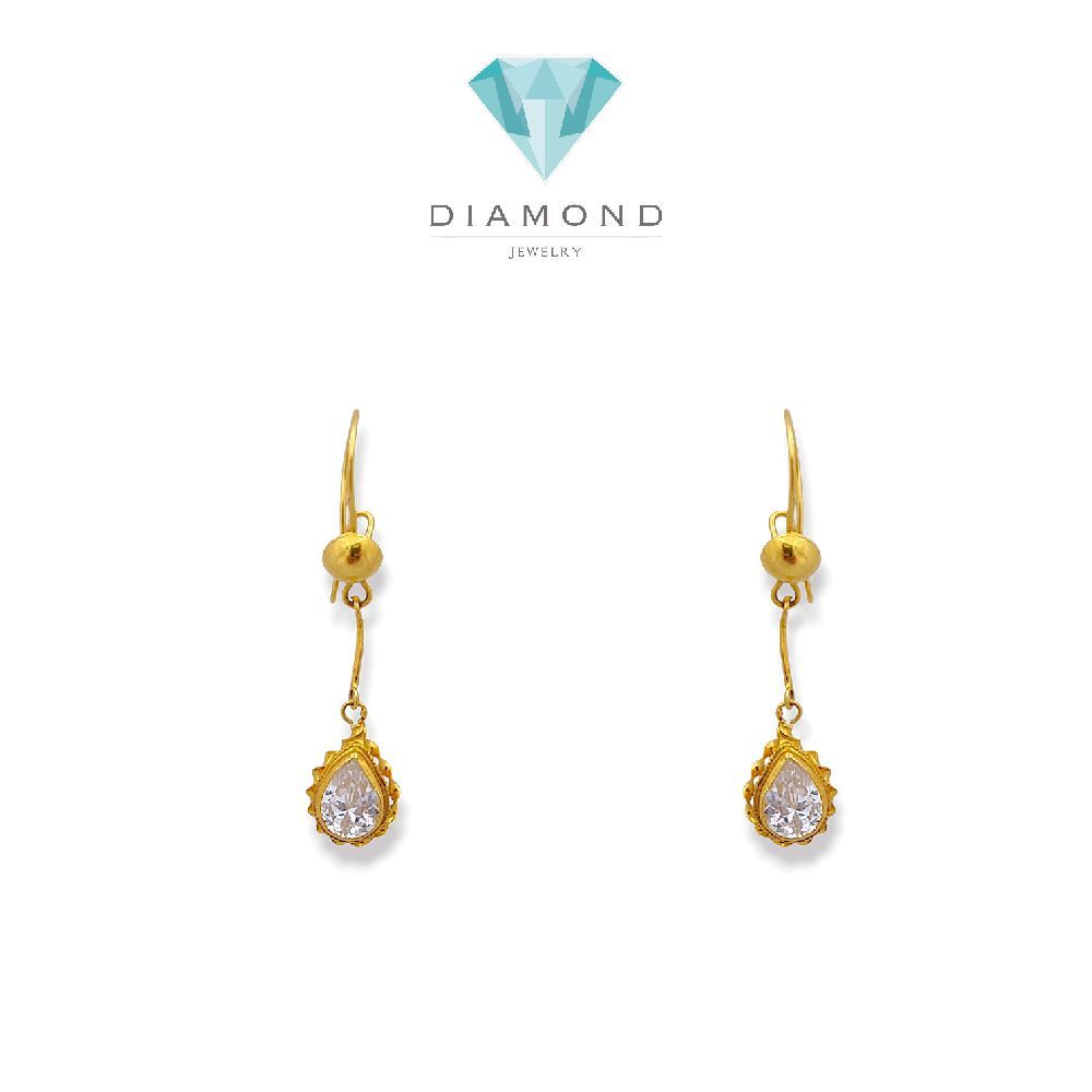 Pear Gold Earring 23K / Anting Emas Pear 23K /   358AMSWP2