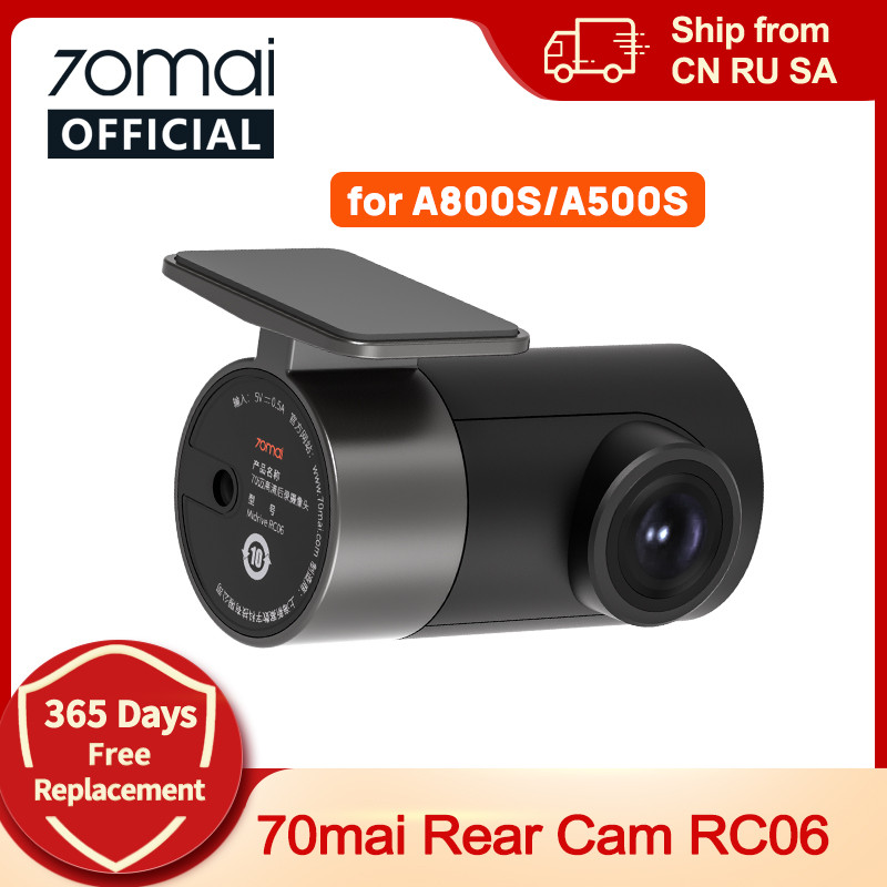 70mai Rear Cam RC06 for 70mai 4K Dash Cam 70mai A800 4K Car DVR Rearview cam 70mai Pro Plus+ for A80