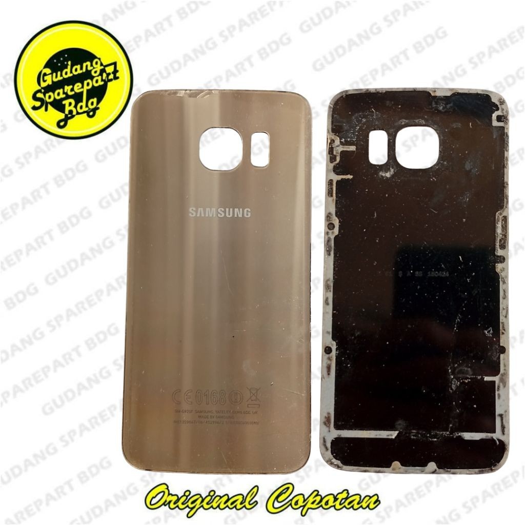 Backdoor Tutup Belakang Samsung S6 Edge Second Copotan