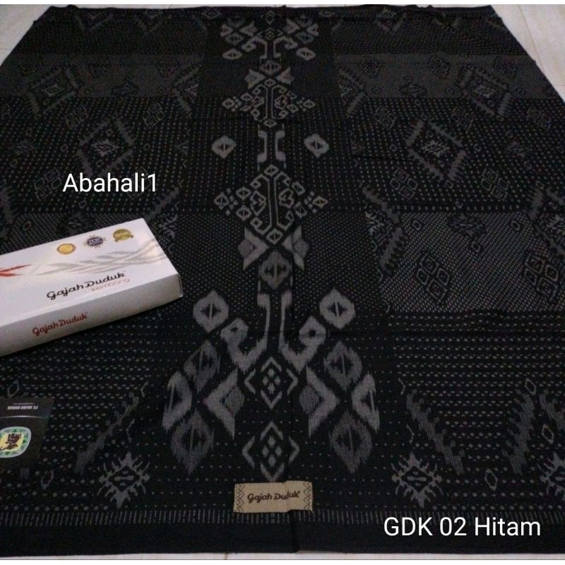 Gajah Duduk Kembang Original Sarung Tenun Dewasa Pria Sarung Gajah Duduk Kembang