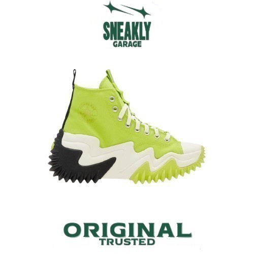 Sepatu Converse Run Star Motion Utility Lime Twist High  Sneakers Unisex