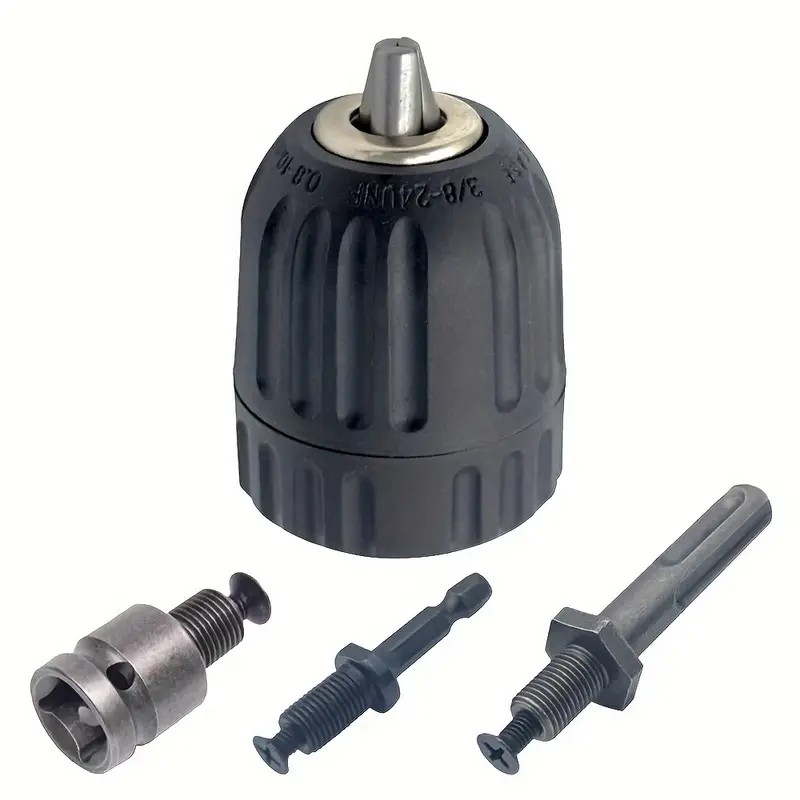 2-13mm Precise Keyless Drill uck Converter 3/8"- 24UNF Thread Quick ange Adapter SDS-Plus Shank 1/4"