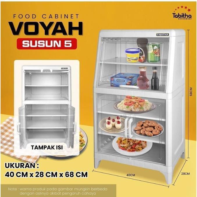 PROMO LEMARI SERBAGUNA VOYAH, RAK MAKANAN SERBAGUNA SUSUN5 RAK VOYAH SUSUN 5 TABITHA