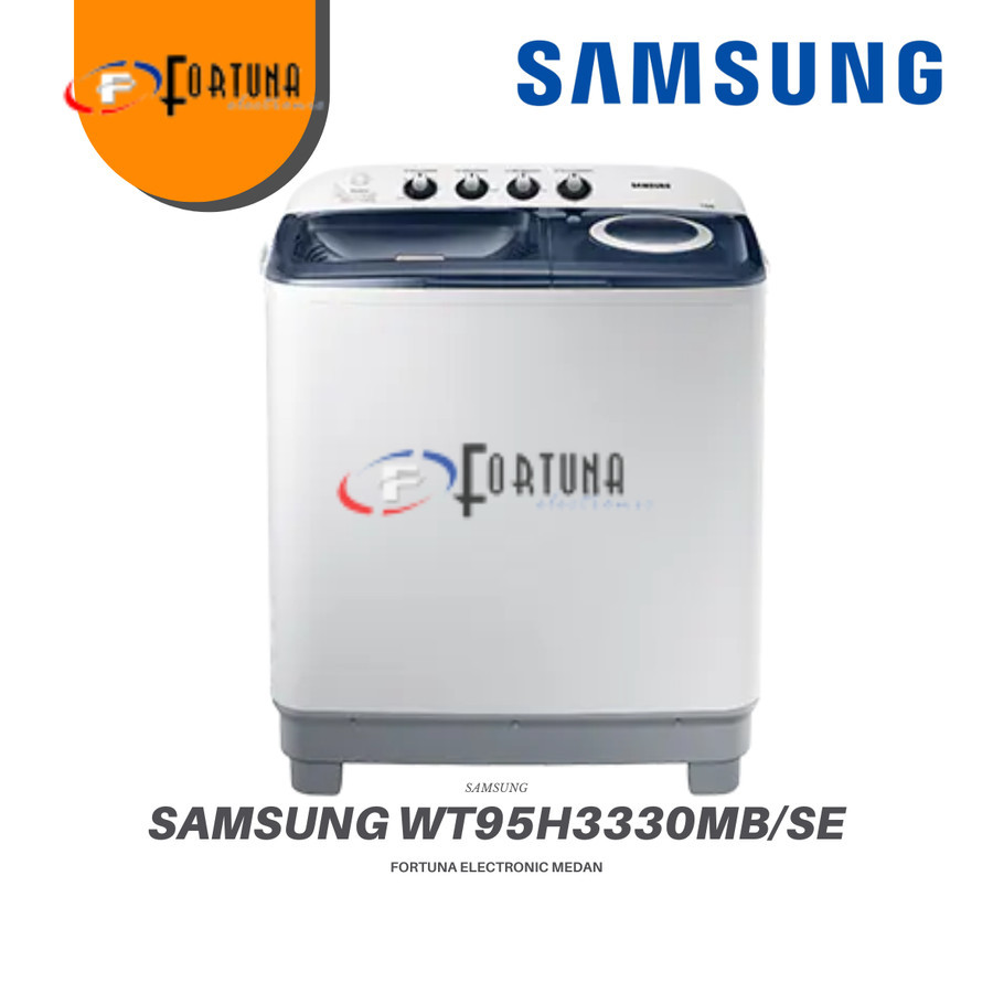 PROMO SALE SAMSUNG WT95H3330MBSE MESIN CUCI 2 TABUNG 9.5 KG || MEDAN FREE ONGKIR