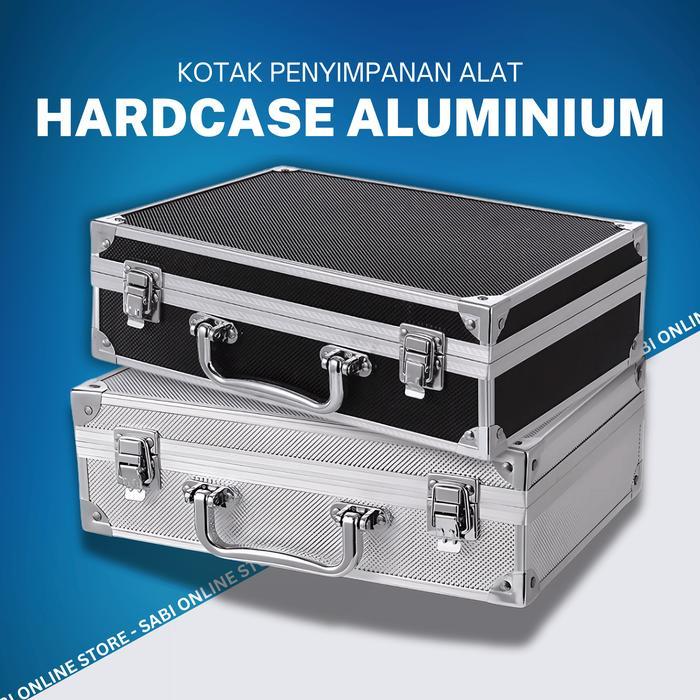 Hardcase Aluminium Portable Serbaguna - Kotak Penyimpanan Alat, Kamera, Elektronik, Makeup, Koleksi,