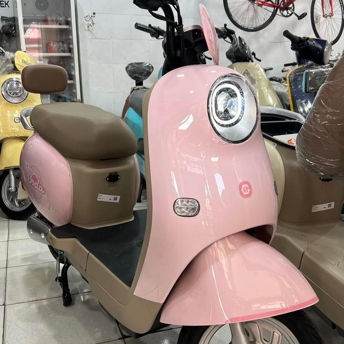 GODA GD166 NEW SEPEDA LISTRIK TERBARU DARI GODA GD-166 - Cream - Pink - Pink
