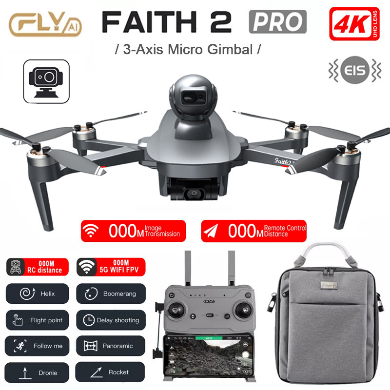 CFLY Faith2 Pro Drone 4K Profesional 3Axis Micro Gimbal 5G Wifi GPS Drone With HD Camera FPV Brushle